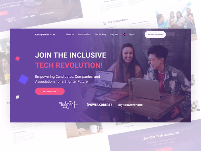 Creating a Recruiting Platform. 
Empowering Tech Diversity