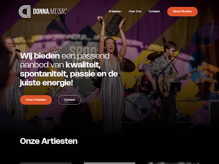 Donna Music Site (WordPress + ACF) 