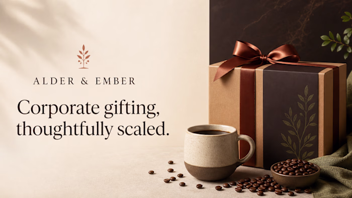 Premium Corporate Gifting Landing Page — Synthetic Concept