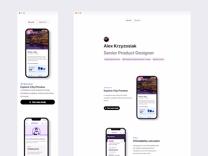 Portfolio Development in Framer