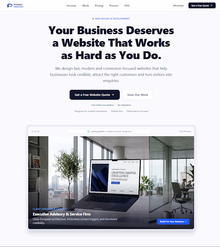 Own website