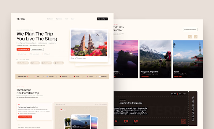 TERRA — Travel Agency Landing