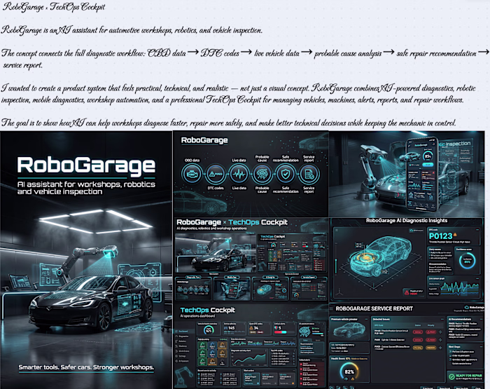 RoboGarage × TechOps Cockpit
RoboGarage is
