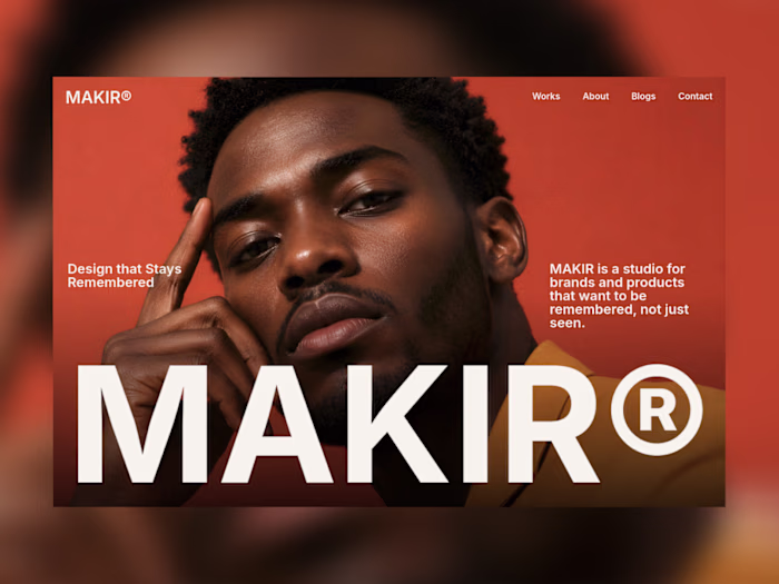 MAKIR: Editorial Portfolio Template for Design Studios