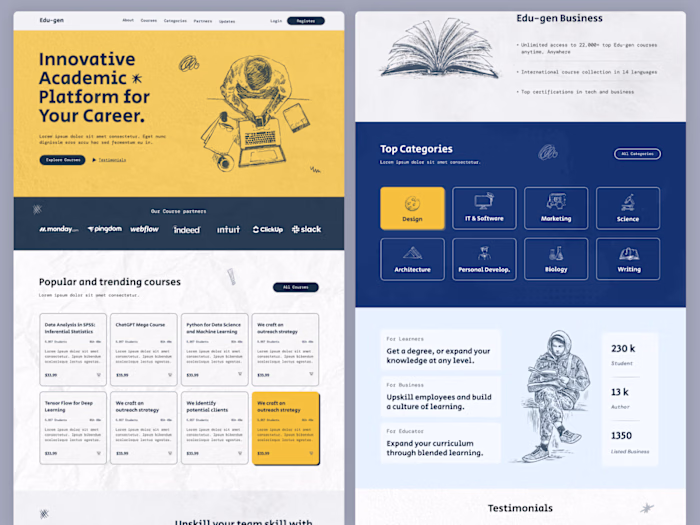 Edu-gen LMS Website – Online