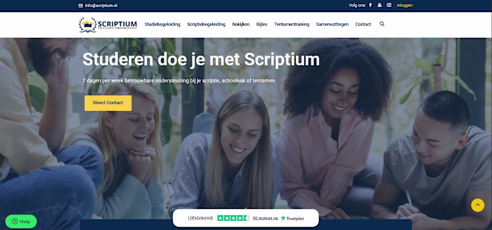 Designed clean and user-friendly UI/UX sections for Scriptiu...