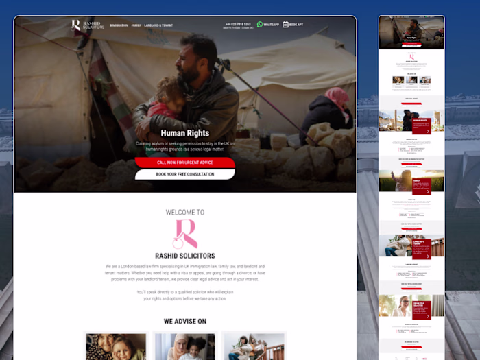 London Based Law Firm Website
