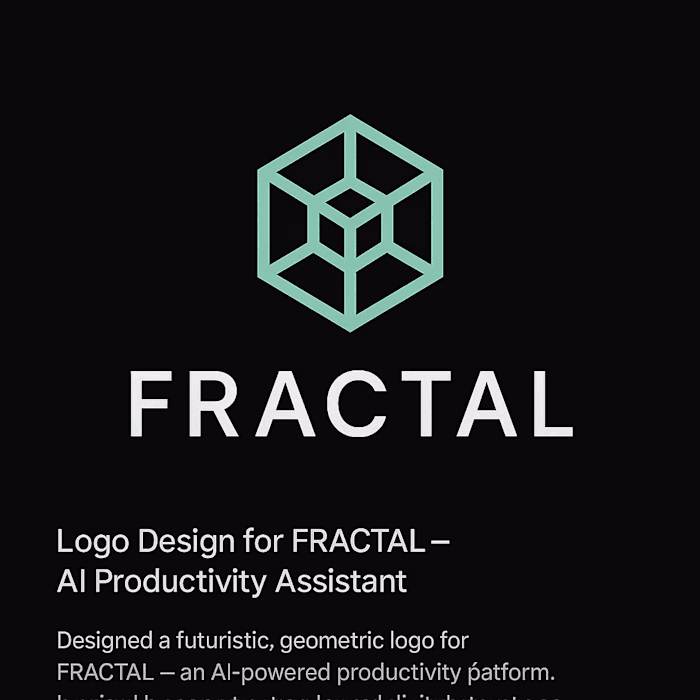 Logo Design for FRACTAL – AI Productivity Assistant