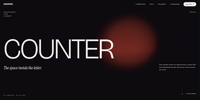 COUNTER — Type Foundry