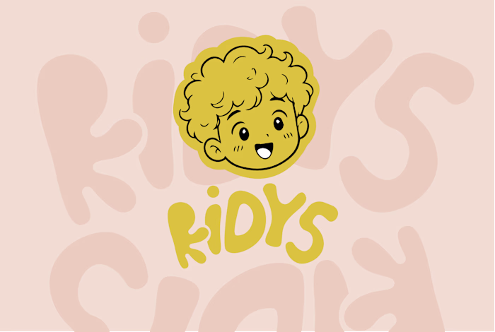 Kidys Brand Logo design { This Brand Sells Cloth }