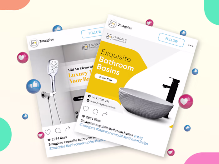 Social Media Posts For "2magpise" Premium Kitchen Brand