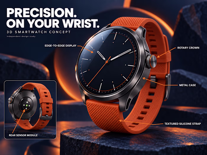 A premium 3D smartwatch concept