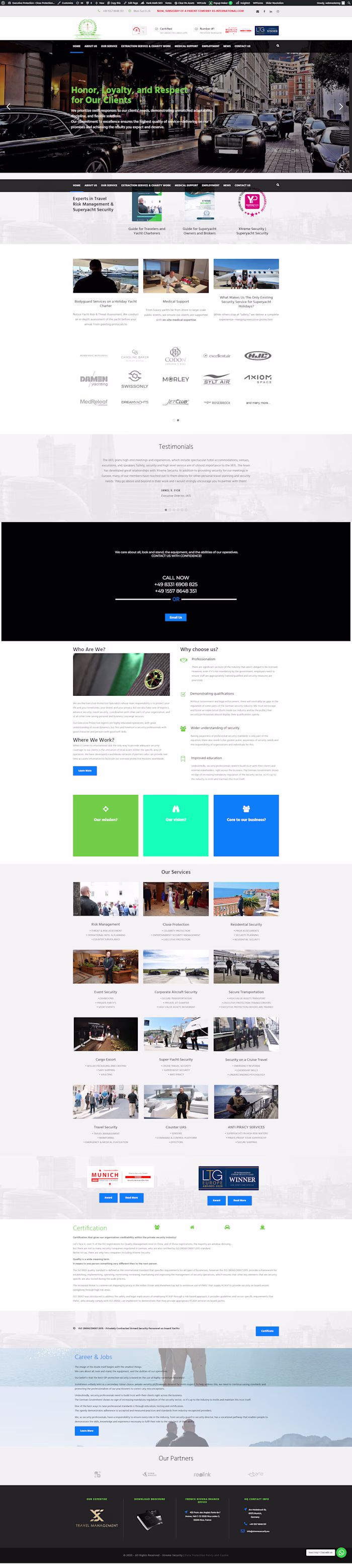 Designed and developed this WordPress