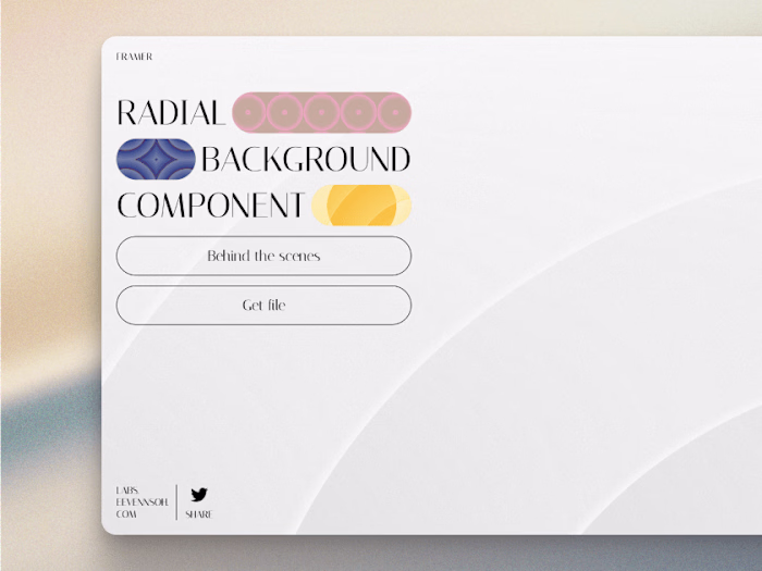 Radial background