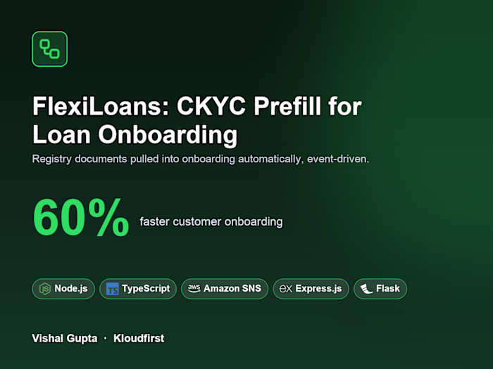 FlexiLoans: CKYC Prefill Cut Onboarding Time by 60%