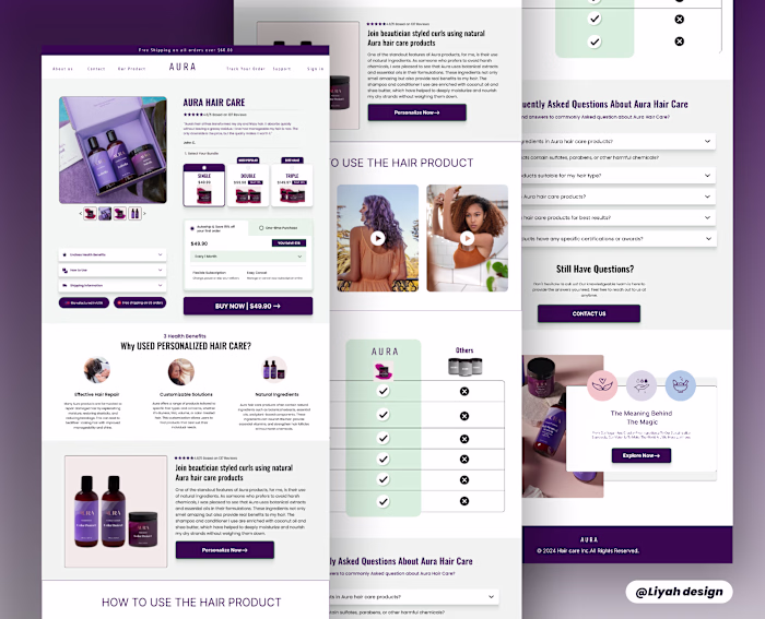 Transforming Hair Care Sales with Arura’s PDP Design