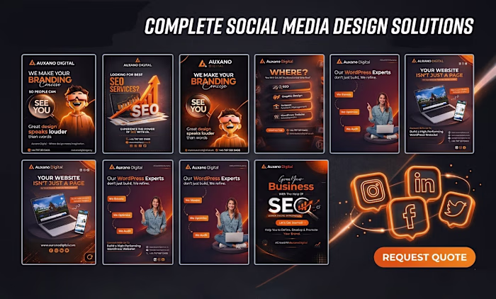 Social media post design for