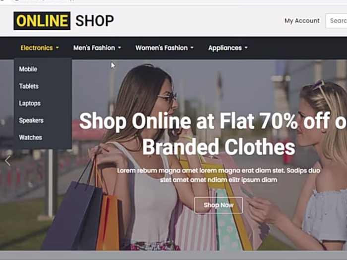 Shopping Website