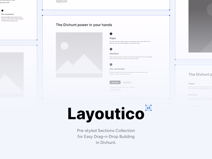 Layoutico - Web Layout Kit for Divhunt (No-code)