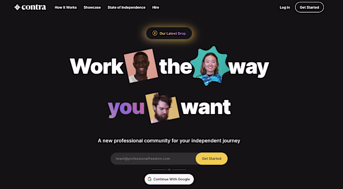 Contra Landing Page
