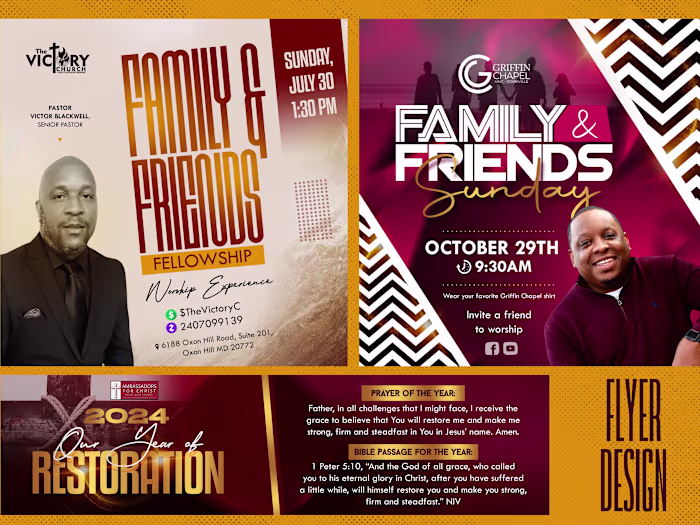 Creative flyer designs for churches