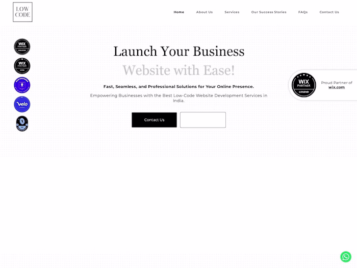 Low Code Website Development 