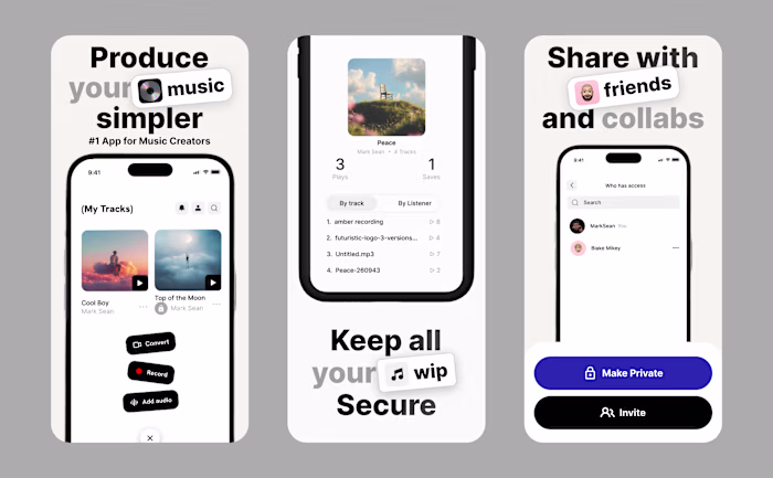 Designed a music creator app