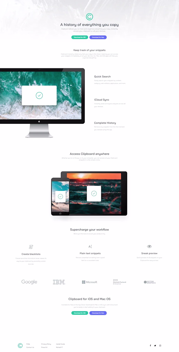 Landing Page Website