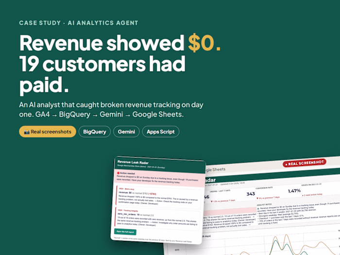 Revenue Leak Radar: AI Analyst