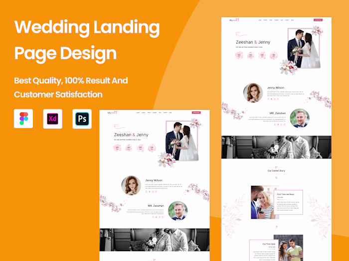 website and landing page UI UX design
