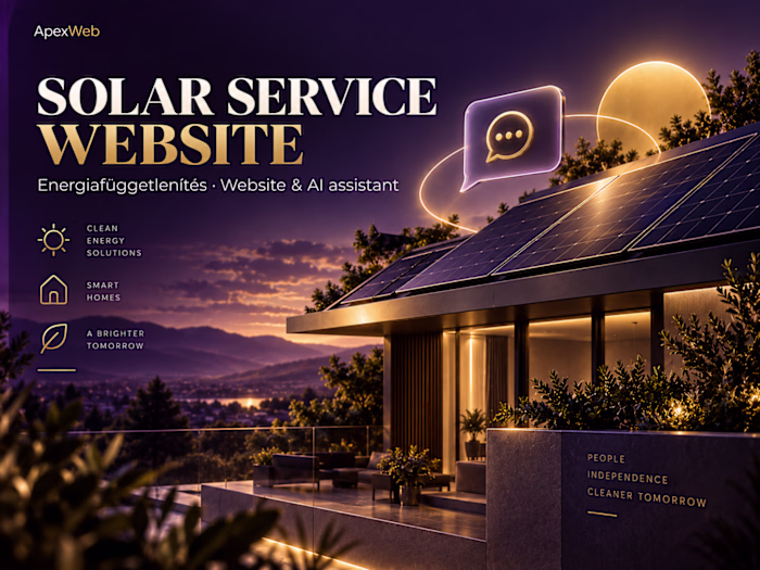 Energiafüggetlenítés — Service Website & AI Inquiry Journey
