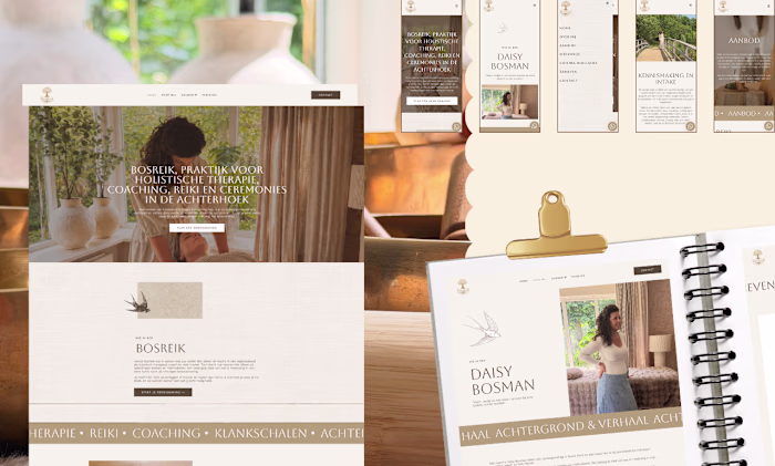 Website voor BosReik | Hollistic Therapy
