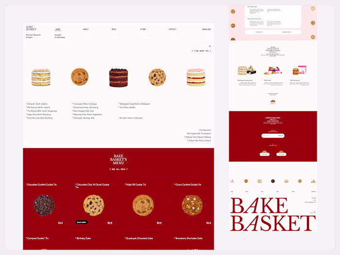 Bake Basket - A Bakery Store Website Design