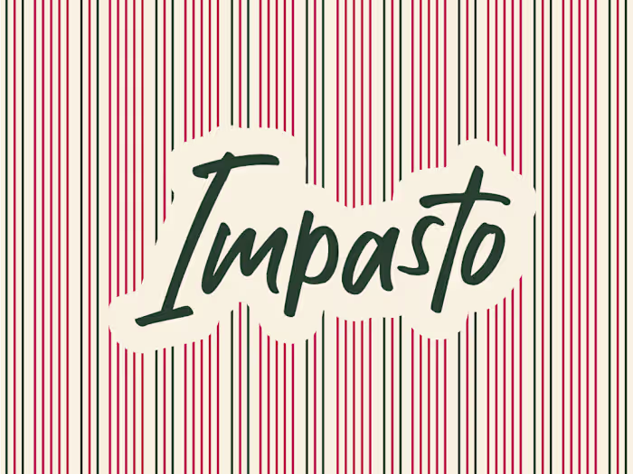 Branding and menu design for Impasto