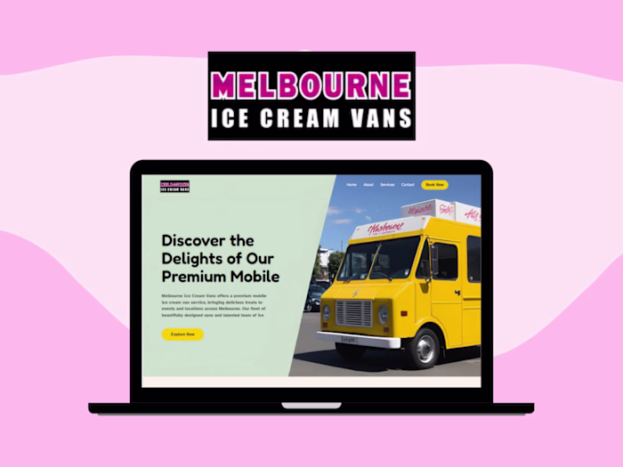 Melbourne Ice-cream Van- Website