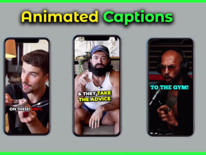 Tik-Tok, Insta and Youtube Shorts with Animated Captions