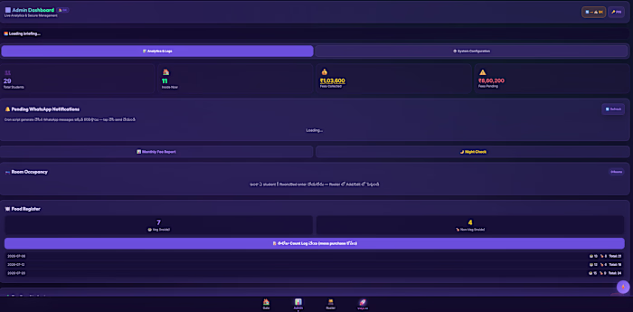 Enterprise Hostel OS with real-time