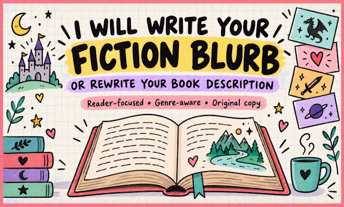 Book Blurb Writing & Rewriting