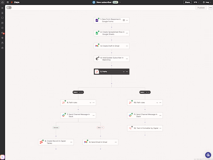 Smart Multi-Path Zapier Automation for Streamlined Workflow