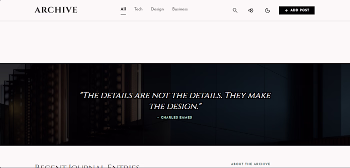 Simple Blogging Website