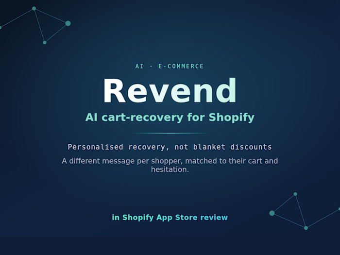  Revend: AI Cart-Recovery App for