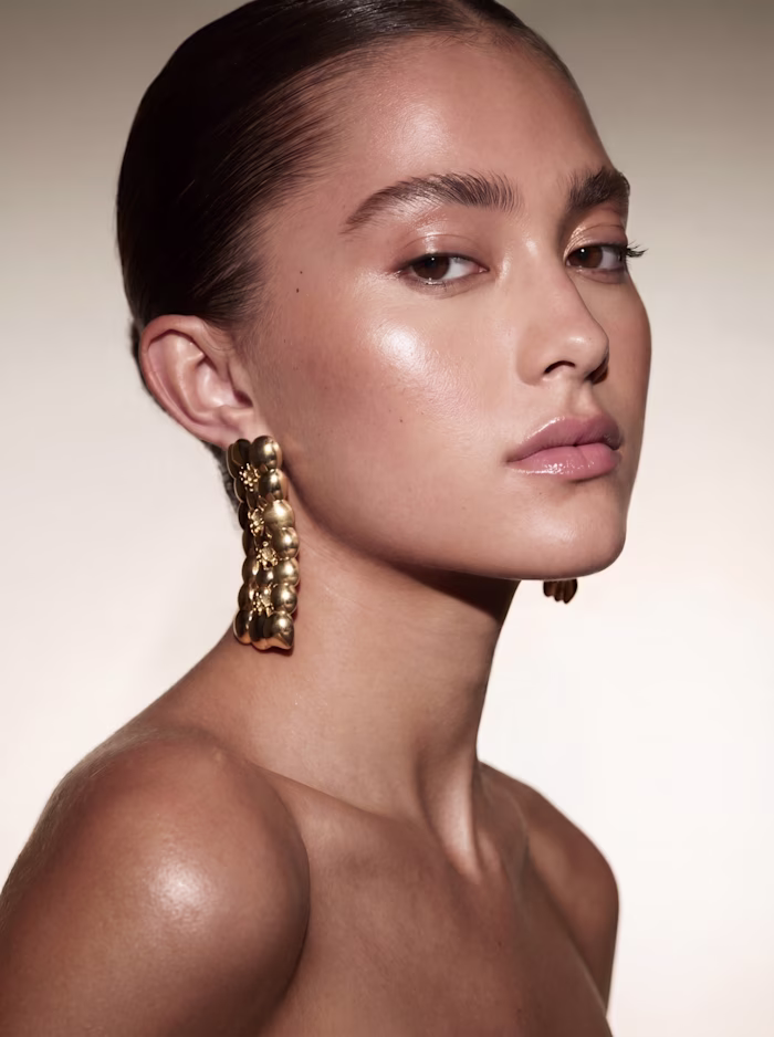 Sculpted Gold | AI Jewelry Beauty Editorial