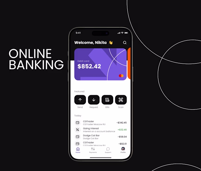 Banking Online on Behance