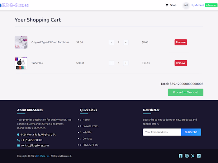 Django — E-Commerce & Order