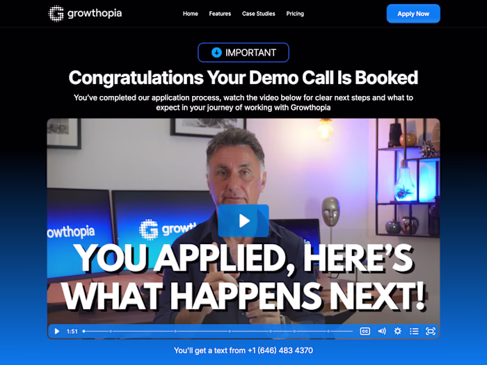 Webflow Website Refinement for Growthopia