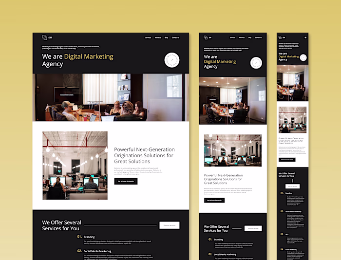 Digital Marketing Agency Landing Page
