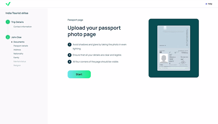 iVisa Document Upload Process Redesign