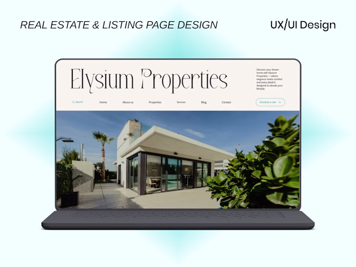 Creation of a luxurious digital presence for Elysium Properties