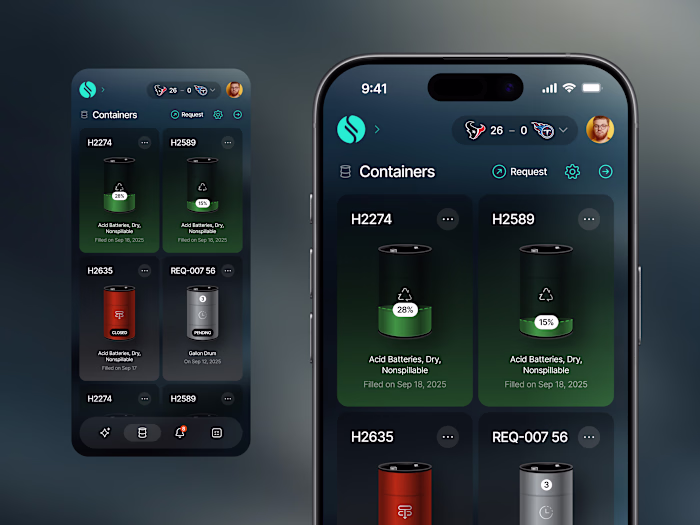 Inventory Management Mobile App UI