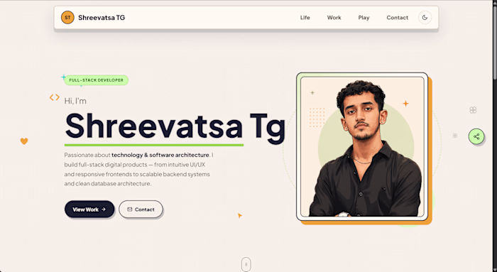A responsive portfolio website showcasing